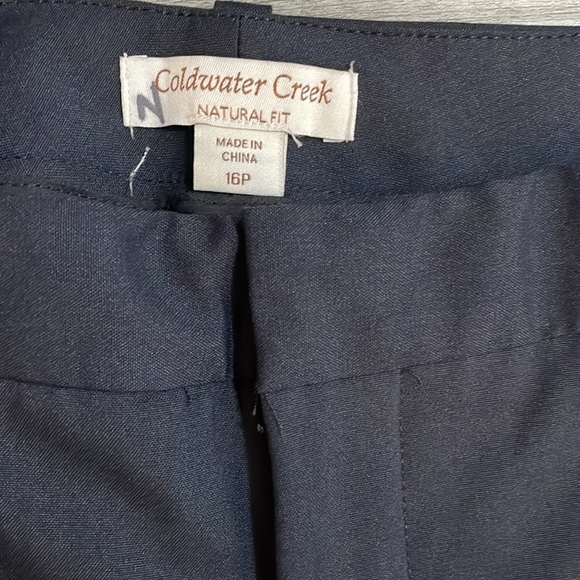 Coldwater Creek, navy slacks, size 16P‎ - Picture 2 of 6